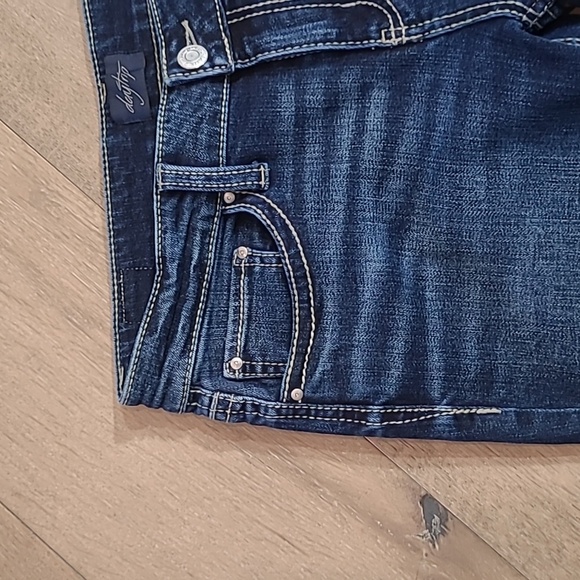 EUC Daytrip Jeans Women's sz 29 Virgo Crop Leg Mid Rise Denim Jeans - Picture 4 of 14